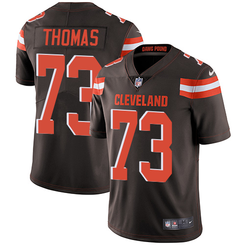 Nike Cleveland Browns #73 Joe Thomas Brown Team Color Men’s Stitched NFL Vapor Untouchable Limited Jersey