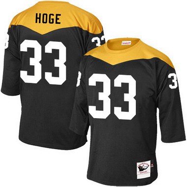 Men’s Pittsburgh Steelers #33 Merril Hodge Black Retired Player 1967 Home Throwback NFL Jersey