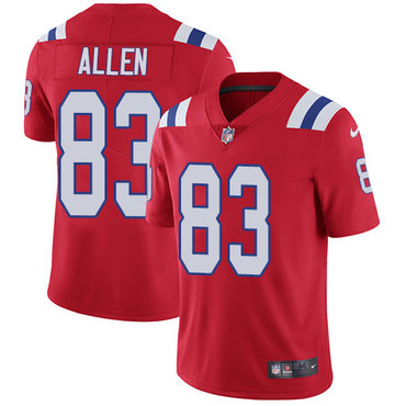 Nike New England Patriots #83 Dwayne Allen Red Alternate Men’s Stitched NFL Vapor Untouchable Limited Jersey