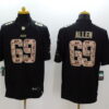 Nike Chicago Bears #69 Jared Allen Salute to Service Black Limited Jersey