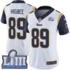Women’s Los Angeles Rams #89 Tyler Higbee White Nike NFL Road Vapor Untouchable Super Bowl LIII Bound Limited Jersey
