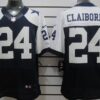 Nike Dallas Cowboys #24 Morris Claiborne Blue Thanksgiving Elite Jersey