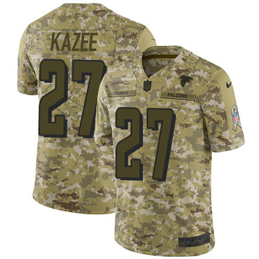 Nike Falcons 27 Damontae Kazee Camo Men’s Stitched NFL Limited 2018 Salute To Service Jersey