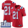 Men’s New England Patriots #21 Duron Harmon Red Nike NFL Alternate Vapor Untouchable Super Bowl LIII Bound Limited Jersey
