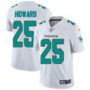 Nike Miami Dolphins #25 Xavien Howard White Men’s Stitched NFL Vapor Untouchable Limited Jersey