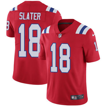 Nike New England Patriots #18 Matt Slater Red Alternate Men’s Stitched NFL Vapor Untouchable Limited Jersey