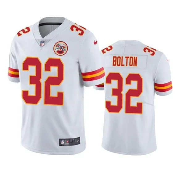Men’s Kansas City Chiefs #32 Nick Bolton White Vapor Untouchable Limited Stitched NFL Jersey