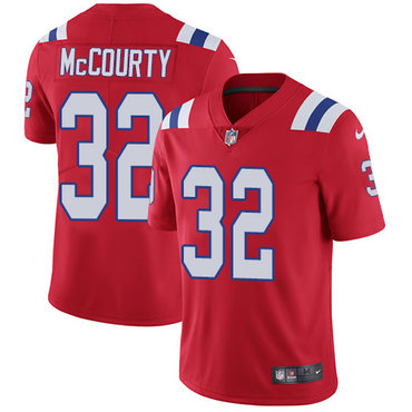 Nike New England Patriots #32 Devin McCourty Red Alternate Men’s Stitched NFL Vapor Untouchable Limited Jersey