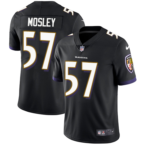 Nike Baltimore Ravens #57 C.J. Mosley Black Alternate Men’s Stitched NFL Vapor Untouchable Limited Jersey