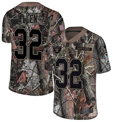Nike Raiders #32 Marcus Allen Camo Men’s Stitched NFL Limited Rush Realtree Jersey