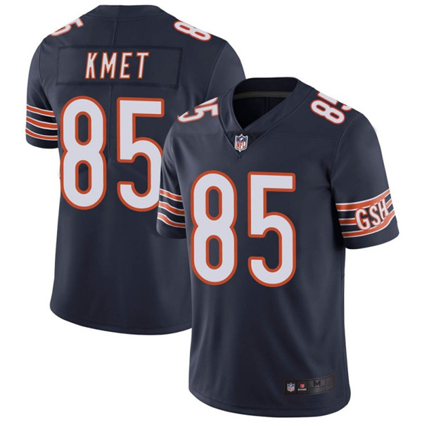 Men’s Chicago Bears #85 Cole Kmet Navy Vapor untouchable Limited Stitched NFL Jersey