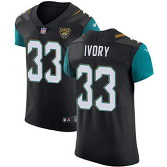 Men’s Nike Jacksonville Jaguars #33 Chris Ivory Black Alternate Stitched NFL Vapor Untouchable Elite Jersey