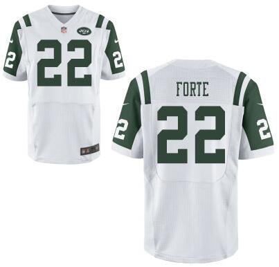 Men’s New York Jets #22 Matt Forte Williams White Road NFL Nike Elite Jersey