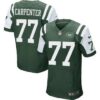 Men’s New York Jets #77 James Carpenter Green Team Color NFL Nike Elite Jersey