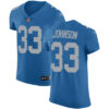 Nike Detroit Lions #33 Kerryon Johnson Blue Throwback Men’s Stitched NFL Vapor Untouchable Elite Jersey