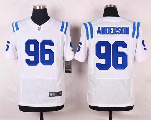 Men’s Indianapolis Colts #96 Henry Anderson White Road NFL Nike Elite Jersey