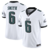 Men’s Philadelphia Eagles #6 DeVonta Smith White 2023 F.U.S.E. Vapor Untouchable Limited Stitched Football Jersey