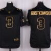 Nike Patriots #3 Stephen Gostkowski Black Men’s Stitched NFL Elite Pro Line Gold Collection Jersey