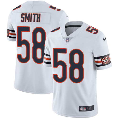 Nike Chicago Bears #58 Roquan Smith White Men’s Stitched NFL Vapor Untouchable Limited Jersey