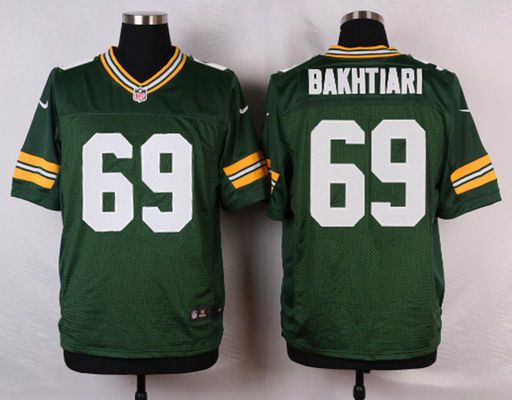 Men’s Green Bay Packers #69 David Bakhtiari Green Team Color NFL Nike Elite Jersey
