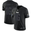 Nike Rams 16 Jared Goff Black Men’s Stitched NFL Limited Rush Impact Jersey