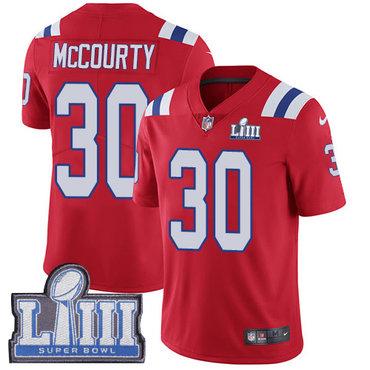 #30 Limited Jason McCourty Red Nike NFL Alternate Men’s Jersey New England Patriots Vapor Untouchable Super Bowl LIII Bound