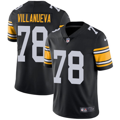 Nike Pittsburgh Steelers #78 Alejandro Villanueva Black Alternate Men’s Stitched NFL Vapor Untouchable Limited Jersey