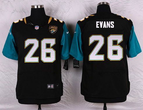 Men’s Jacksonville Jaguars #26 Josh Evans Black Team Color NFL Nike Elite Jersey