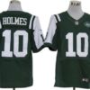 Nike New York Jets #10 Santonio Holmes Green Elite Jersey