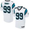 Men’s Carolina Panthers #99 Kawann Short White Road NFL Nike Elite Jersey
