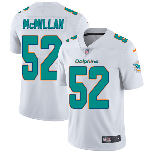 Nike Miami Dolphins #52 Raekwon McMillan White Men’s Stitched NFL Vapor Untouchable Limited Jersey