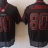 Nike Houston Texans #80 Andre Johnson Lights Out Black Elite Jersey