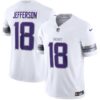 Men’s Minnesota Vikings #18 Justin Jefferson White F.U.S.E. Winter Warrior Limited Stitched Jersey
