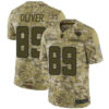 Jaguars #89 Josh Oliver Camo Men’s Stitched Football Limited 2018 Salute To Service Jersey