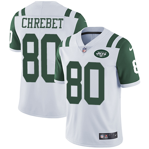 Nike New York Jets #80 Wayne Chrebet White Men’s Stitched NFL Vapor Untouchable Limited Jersey