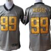 Nike Pittsburgh Steelers #99 Brett Keisel Gray Shadow Elite Jersey