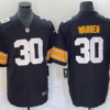 Men’s Pittsburgh Steelers #30 Jaylen Warren Black 2023 FUSE Vapor Limited Stitched Throwback Jersey