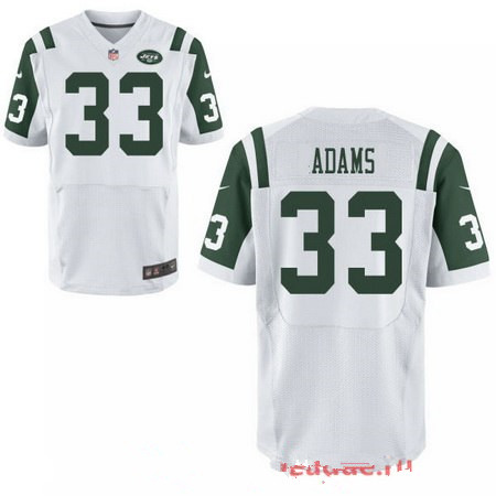 Men’s 2017 NFL Draft New York Jets #33 Jamal Adams White Road Stitched NFL Nike Elite Jersey