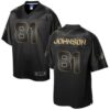 Nike Lions #81 Calvin Johnson Pro Line Black Gold Collection Men’s Stitched NFL Game Jersey