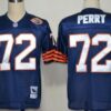 Chicago Bears #72 William Perry Blue Throwback With Bear Patch Jersey
