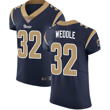 Rams #32 Eric Weddle Navy Blue Team Color Men’s Stitched Football Vapor Untouchable Elite Jersey