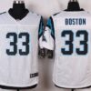 Men’s Carolina Panthers #33 Tre Boston White Road NFL Nike Elite Jersey