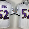 Nike Baltimore Ravens #52 Ray Lewis White Game Jersey