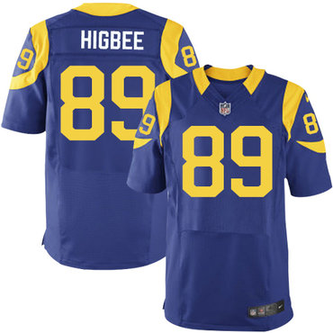Nike Rams #89 Tyler Higbee Royal Blue Alternate Men’s Stitched NFL Elite Jersey