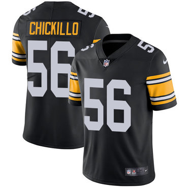 Men’s Pittsburgh Steelers #56 Anthony Chickillo Black Nike NFL Alternate Vapor Untouchable Limited Jersey