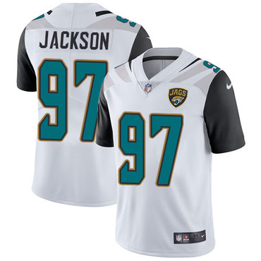 Nike Jaguars #97 Malik Jackson White Men’s Stitched NFL Vapor Untouchable Limited Jersey
