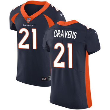 Nike Denver Broncos #21 Su’a Cravens Navy Blue Alternate Men’s Stitched NFL Vapor Untouchable Elite Jersey
