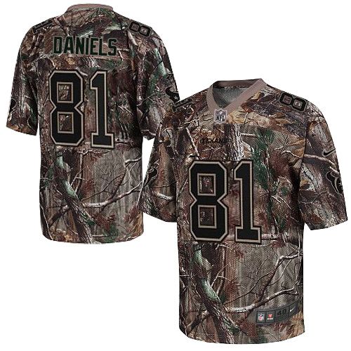 Nike Texans #81 Owen Daniels Camo Men’s Stitched NFL Realtree Elite Jersey