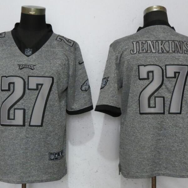Nike Philadelphia Eagles #27 Malcolm Jenkins Gray Gridiron Gray Vapor Untouchable Limited Jersey