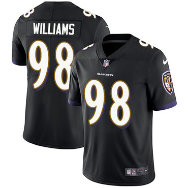 Nike Baltimore Ravens #98 Brandon Williams Black Alternate Men’s Stitched NFL Vapor Untouchable Limited Jersey